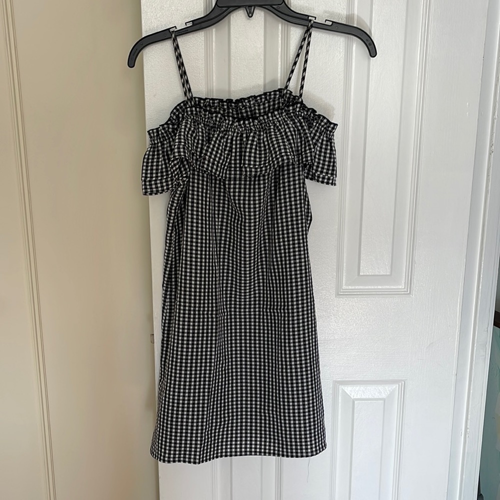 Strapless Gingham Dress